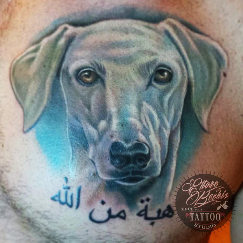 Portrait dog tattoo,miami tattoo shops,tattoo shops in miami beach,best tattoo shops in miami,fine line tattoo miami,miami tattoo artists instagram