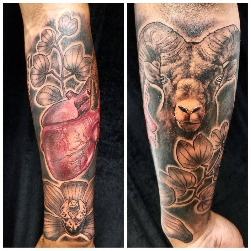 heart,orchid,capricorn,tattoo,overlord tattoo